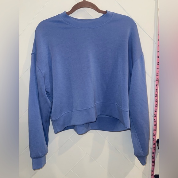 Lululemon Perfectly Oversized Cropped Crew Softstreme pool party waterdrop ? 8 - Picture 4 of 6